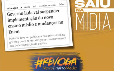 GOVERNO LULA ANUNCIOU HOJE SUSPENDER O NOVO ENSINO MÉDIO📚